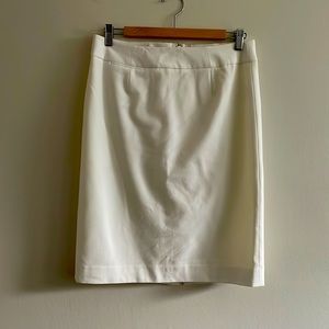Calvin Klein Cream Straight Skirt